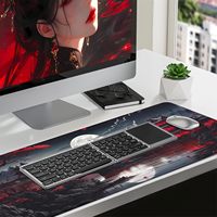 Tapis de souris de jeu XXL sur le thème de l'anime japonais, sublimation, grand clavier 90*40cm, base en caoutchouc antidérapante, surface lisse résistante aux rayures