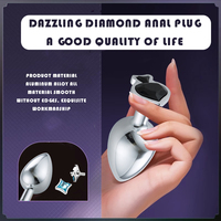 3-teiliges Analplug-Set aus Aluminiumlegierung in 3 Größen für Männer und Frauen, rutschfest, waschbar, rostfrei, für schwule Paare