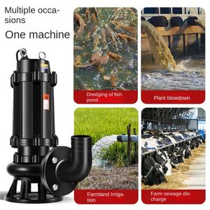 WQ <b>Submersible</b> Sewage Cutting <b>Pump</b> Sewage Grinder <b>Pumps</b> <b>Submersible</b> <b>Pump</b> for Industry Dirty Water - Product Image 3