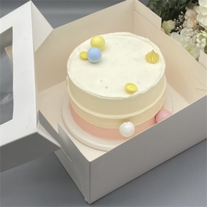 Wholesale 10*10*10inch Cake <b>Box</b> Square Disposable Food Party Cake <b>Box</b> - Product Image 5