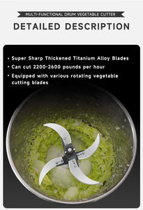 Lyroe เครื่องสับอุตสาหกรรมเครื่องสับผักไฟฟ้าเครื่องสับอาหารทำงานที่มีประสิทธิภาพสูง - Product Image 4