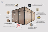 Cloisons de bureau modulaires insonorisées, séparateurs de pièce, cloisons pour salles de réunion intérieures, montage facile pour écoles, entrepôts, commerces