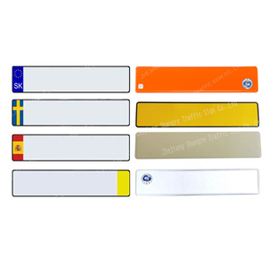 Placa <span class=keywords><strong>de</strong></span> <span class=keywords><strong>Matrícula</strong></span> Personalizada en Blanco, Estampada en Relieve Estilo Alemán Europeo para Coche - Product Image 4