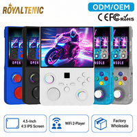 Console de jeu portable rétro avec écran IPS 4,5 pouces DC45V, 20+ émulateurs, prise en charge du Wi-Fi, vente en gros OEM