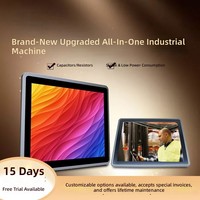 PC tout-en-un industriel tactile de 15 pouces, écran tactile résistif, ordinateur de contrôle embarqué sans ventilateur, 8 Go de RAM, 128 Go de stockage