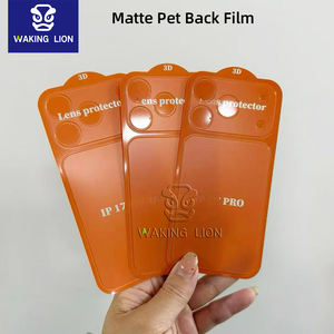 Nueva moda 2 en 1 antiarañazos <span class=keywords><strong>barato</strong></span> móvil pegatina trasera para Iphone17promax accesorios al por mayor lente mascota con borde de arco - Product Image 6