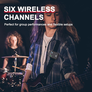 Sistema <span class=keywords><strong>de</strong></span> Monitoreo In-Ear Inalámbrico M2 <span class=keywords><strong>de</strong></span> 2.4G con Transmisor XLR y 6 Canales, Receptor IEM Estéreo Mono Recargable para Banda <span class=keywords><strong>de</strong></span> Escenario - Product Image 3