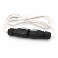 Connecteur circulaire M12 étanche IP68 IPX9K à 4 broches, prise aviation à connexion rapide Push-Pull, alimentation 5A 125V AC pour vélo électrique