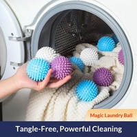 Balle de lavage réutilisable en laine collante 40G, décontamination, anti-emmêlement, spéciale machine à laver, absorbeur de poils, anti-bouloches