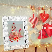 Cadre photo en cristal personnalisé, décoration, cadre de mariage, présentoir de table, affichage de photos, livré avec boîte cadeau