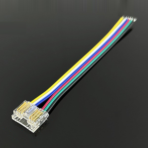 ขั้วต่อคริสตัลแบบไม่ต้องบัดกรี 6 พิน ขนาด 12 มม. RGBWW สำหรับสายต่อขยายไฟ LED SMD COB แบบไร้เงา - Product Image 1