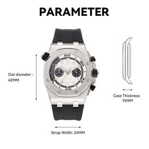 Reloj de Buceo de Alta Calidad con Caja Sólida Personalizada, Movimiento Mecánico, Esfera de Cristal de Zafiro, Resistente al Agua hasta 50 Bares, Acero Inoxidable - Product Image 6