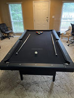 Tables de billard 6ft/7ft/8ft Table de billard portable Tables de billard pliantes pour adultes pour salle de jeux avec rangement facile et pliable