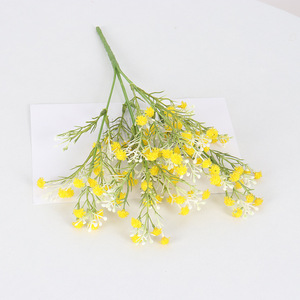 Fleurs artificielles de gypsophile Jessie 35 cm en PVC souple pour bouquets de mariage et décoration intérieure multicolores - Product Image 5