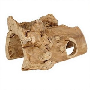 Cueva de Madera Natural para Reptiles con Orificio para Decoración de Terrarios, Hecha en Vietnam - Product Image 1
