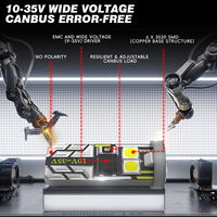 Ampoules LED T10 CANBUS Super Lumineuses W5W 194 avec puces LED 3030 3.5W 350LM Sans Erreur 12V 24V pour l'éclairage intérieur de voiture, le plafonnier et les feux de plaque d'immatriculation