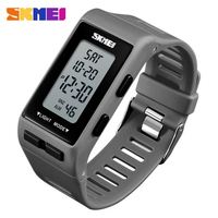 SKMEI 1362 Grosir shenzhen unisex jam tangan digital terbaik tali PU tahan air tampilan LED jam tangan kasual desain