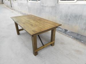 Tavolo da pranzo rustico e sedie pieghevoli <span class=keywords><strong>per</strong></span> il banchetto di nozze mobili da giardino all'aperto - Product Image 2