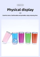 Mug isotherme en acier inoxydable 304 de 20 oz, tasse de voiture, bouteille d'eau ou de bière, grande capacité, cadeau d'affaires, portable, 6-12 heures