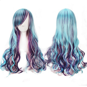 Mengtong 80CM Halloween <strong>Lolita</strong> Cosplay <strong>Wig</strong> Free Part Pink Synthetic <strong>Wig</strong> with Red Lace Deep Body Wave Style - Product Image 1