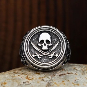 yunnique Skull <b>Ring</b> <b>Men</b> Stainless Steel Punk Hip Hop Jewelry Gift For <b>Men</b> Size 7 8 9 10 11 12 13 - Product Image 3