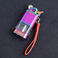 Briquet à silex compact en laiton et cuivre pur, style américain vintage, rechargeable, haute qualité, marque CHIEF, pour huile et kérosène