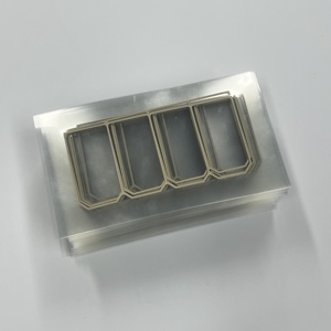 <span class=keywords><strong>TEMPEST</strong></span> Maßgefertigte Geformte Rechteckige Silberbeschichtete Glasgefüllte Leitfähige Silikon-Stanzdichtungen Abschirmungs- und Dichtungsmasse - Product Image 3