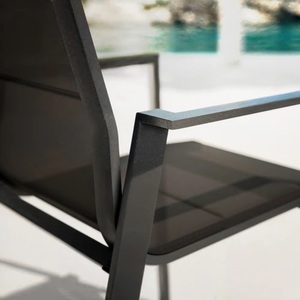 High End Luxury Aluminium Outdoor <b>Garden</b> Furniture Set <b>Tables</b> Stackable Patio Chair Designer Seating Area Outside Yard Terrace G - Product Image 5