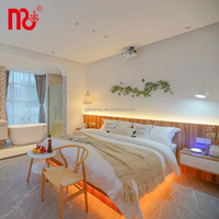 Meubles de suite d'hôtel 3-4 étoiles avec finition HPL ignifuge, meubles sur mesure en contreplaqué MDF, meubles de projet