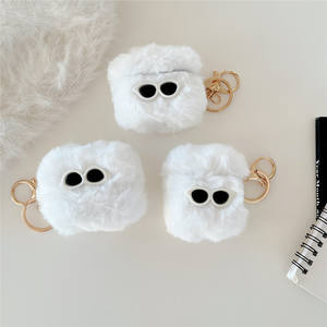 Gafas de Sol de dibujos animados en 3D, funda para auriculares de felpa con perro para <span class=keywords><strong>Airpods</strong></span> Pro 2nd 3rd 4 <span class=keywords><strong>Gen</strong></span>, funda con llavero - Product Image 3