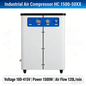 <span class=keywords><strong>Compresseur</strong></span> d'air portable 2HP refroidi par air 220V sans huile avec réservoir de <span class=keywords><strong>50L</strong></span> et boîte silencieuse pour utilisation en fauteuil dentaire - Product Image 3