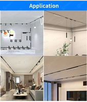Vente flash : Luminaire magnétique sur rail LED, lampe de plafond moderne, éclairage sur rail magnétique