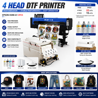 Imprimante DTF 4 têtes pour vêtements et t-shirts, 60 cm, 2 têtes XLF I3200 4720, pour impression directe sur film PET