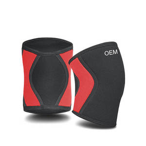 Genouillère de compression en néoprène de 7 mm d'épaisseur avec logo personnalisé, support élastique pour CrossFit et musculation - Product Image 2