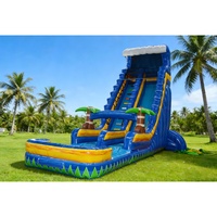 Toboggan aquatique gonflable double de 25 pieds à prix de gros