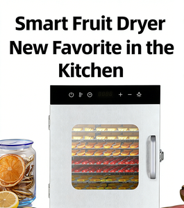 Deshidratador de Alimentos de Acero Inoxidable de Primera Calidad con 10 Bandejas y 1000W, con Control de Temperatura Ajustable para Secado de Alimentos en el Hogar - Product Image 2