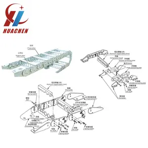 Металлический кабель CNC, стальная цепь для перетащивания кабеля, нержавеющая сталь, железная кабельная цепь