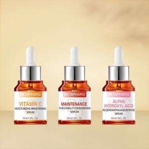 Soin de la peau Biosphère Private Label, soin du visage, sérum éclaircissant et blanchissant à la vitamine C, sérum à l'acide hyaluronique - Product Image 1