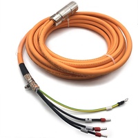 Cadena de Cables Blindada de Silicona de Alta Flexibilidad con Bridas para Cables, Apta para Cables de Alimentación de Servomotores Lenz EYP005Y0150A00