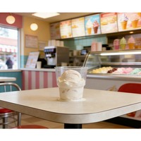 Gobelet à crème glacée jetable en GPPS transparent, récipient à dessert en plastique transparent, diamètre supérieur 75 mm, base 49 mm, hauteur 78 mm, pour gelato