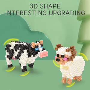 <span class=keywords><strong>Perles</strong></span> à fusionner, kits de <span class=keywords><strong>perles</strong></span> à repasser, série d'animaux 3D, bricolage éducatif et artisanat créatif pour enfants, développement de la motricité fine - Product Image 4