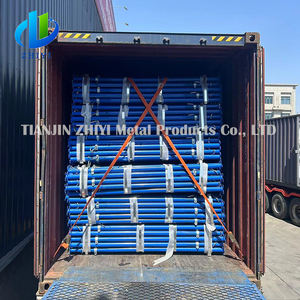 Support de poteau métallique Cric de trépied Support de mur de poutre galvanisé à chaud pour le <span class=keywords><strong>béton</strong></span> Poteaux d'étaiement réglables pour la construction - Product Image 3