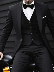 <span class=keywords><strong>Completo</strong></span> da <span class=keywords><strong>Uomo</strong></span> Nuovo a Due Pezzi con Giacca Monopetto, Pantaloni e <span class=keywords><strong>Gilet</strong></span> per Matrimoni, Occasioni Formali e Casual - Product Image 5