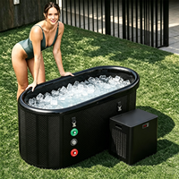 Baignoire gonflable tout-en-un à gonflage rapide pour adultes, spa pour adultes, baignoire spa pour thérapie par le froid pour la récupération sportive