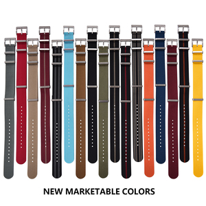 JUELONG Hochwertiges Ridge Woven Nylon-Uhrenarmband 18mm 20mm 22mm gerippte Uhrenarmbänder - Product Image 2