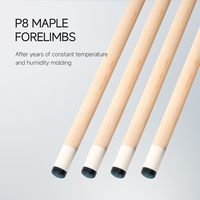 PERI 58 "série SY bâton de queue de billard professionnel tige en érable de haute qualité 12.5mm pointe Extender jeu de queue de billard alliage 10 broches Joint
