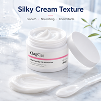 Crème hydratante pour le visage à la niacinamide 5% et aux céramides, hydratante, nourrissante, blanchissante, nettoyage en profondeur des pores pour les peaux ternes et décolorées