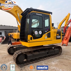 Excavadora de cadenas Komatsu PC130 usada, máquina de servicio pesado para movimiento de tierras y excavación - Product Image 1