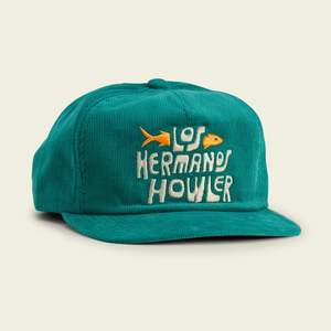 Casquettes 5 panneaux personnalisées avec logo, casquettes snapback non structurées, casquettes trucker à visière plate, casquettes trucker en velours côtelé avec patch tissé Howler et appliqué - Product Image 3