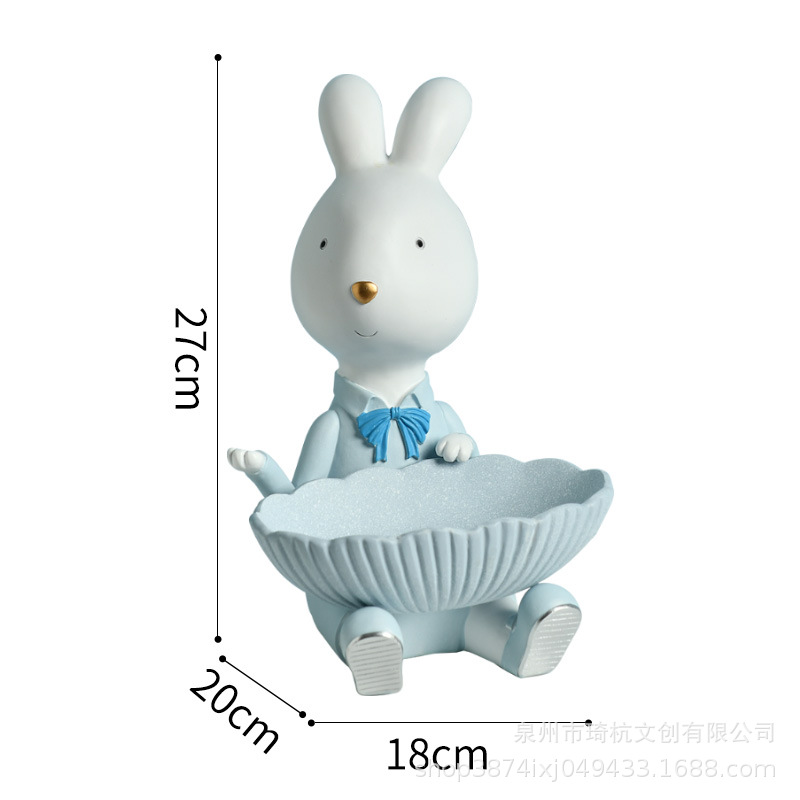 Light green sitting rabbit